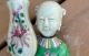 Antique Chinese Asian Pair Of Qing Dynasty Famille Rose Wall Pocket Statues Plates photo 6