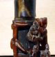 Antique 19c Large Chinese Asian Carved Amber Horn Snuff Bottle Snuff Bottles photo 9