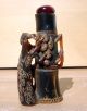 Antique 19c Large Chinese Asian Carved Amber Horn Snuff Bottle Snuff Bottles photo 3