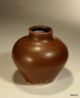 Antique Chinese Ming Dynasty Vase Jarlet Rich Brown Glaze 1368 - 1644 Vases photo 1