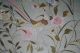 Antique Chinese Silk Embroidered Wall Hanging Panel Bird Flowers Embroidery Robes & Textiles photo 2