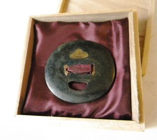 Tsuba Bronze With Inlays photo