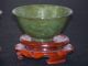 2 - Pair - Chinese Spinach W/white Jade Bowls Bowls photo 3