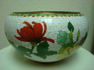 Japanes Cloisoune Enamel Flower Vase photo