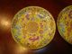 Antique Pair Chinese Imperial Famille Rose Saucer Plate,  Guangxu Plates photo 1