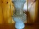 Old Chinese Pale Blue/grey Porcelain Vase With Cracked Glaze Vases photo 2