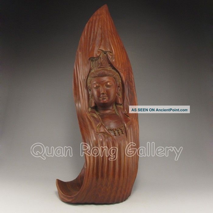 Chinese Hard Wood Statue - Kwan - Yin Nr Kwan-yin photo