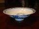 Antique Chinese Blue And White Bowl,  8 