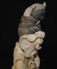 Antique Chinese Carved Ox Bone Kwan Yin Buddha Figure Figurine Flowers Men, Women & Children photo 8