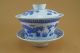 Chinese Blue White Porcelain Dragon Tea Bowl With Saucer Bowls photo 2