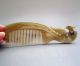 Chinese 100% Ox Horn Carved Phoenix Comb Other photo 1