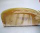 Chinese 100% Ox Horn Carved Phoenix Comb Other photo 4