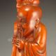 Chinese Shoushan Stone Statue - Longevity Taoism Deity Men, Women & Children photo 2