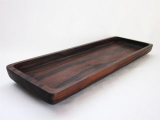 Japanese Wooden Sencha Tea Tray; Sencha - Bon/ Ebony Wood/ Karaki/ 968 photo