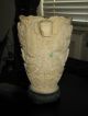 Antique/vintage Large Hand Carved Ox Bone Vase Circa Late 1900 - Signed Vases photo 3