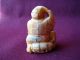 Fine Antique Japanese Ox - Bone Netsuke Man And A Boy Signed Netsuke photo 3