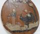 Antique Chinese Carved Soapstone And Hardwood Plaque Man,  Boy & Ox Other photo 1