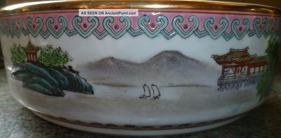 ~~~republic Of China (1911 - 1940) Wonderful Large Porcelain Bowl With Marks~~~ Bowls photo