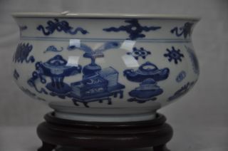Kangxi Porcelain Blue And White Incense Burner photo
