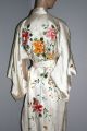 Vintage 20s 30s Rayon Silk Hand Embroidered Kimono Robe Exceptional Kimonos & Textiles photo 1