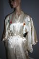 Vintage 20s 30s Rayon Silk Hand Embroidered Kimono Robe Exceptional Kimonos & Textiles photo 3