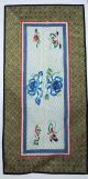 Antique Vintage Chinese Silk Satin Stitch Hand Embroiedry Floral Panel Tapestry Other photo 1