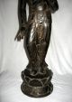 Antique Chinese Bronze Kwan - Yin Statue 25 