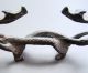Antique Chinese Bronze Two Dragon Penholder Nr Other photo 6