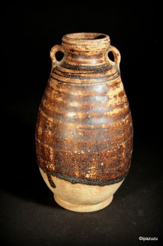 Antique Sawankhalok Thai Vase Jar 15th Century photo