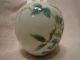Signed Chinese Miniature Eggshell Hand Painted Peacock Vase 1915 - 16 Vases photo 1