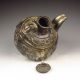 Chinese Bronze Teapot & Lid W Buddha & Phoenix Nr Teapots photo 9