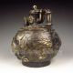 Chinese Bronze Teapot & Lid W Buddha & Phoenix Nr Teapots photo 5