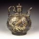 Chinese Bronze Teapot & Lid W Buddha & Phoenix Nr Teapots photo 8