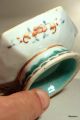Chinese Antique Porcelain Footed Dish Butterflies & Flowers Porcelain photo 4