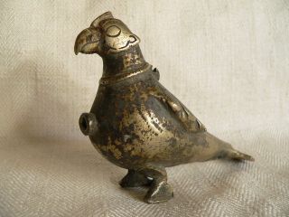 Antique Islamic Bronze Bird Statue photo