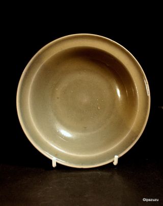 Antique Chinese Greenware Celadon Bowl Gloss Ming Dynasty photo