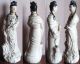 Vintage Chalk Or Plaster Statuette Of Kwan Yin,  Buddhist Goddess Of Compassion Kwan-yin photo 1