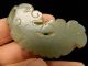 19th Century Chinese Celadon Jade Dragonfish Necklaces & Pendants photo 10