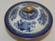 Vintage Chinese Porcelain Export Blue & White Covered Dish - Bowl,  Lid,  Oriental Bowls photo 1