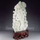 Chinese Hetian Jade Statue - Ginseng & Ruyi Nr Other photo 4