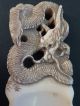Oriental Dragon Carved Cow Bone Shoe Horn Other photo 1
