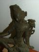 Antique Bronze Figure Of Indra Tibet photo 2