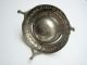 Antique Persian Hand Tooled Nickel Silver Ornate Covered Caviar Serving Dish Middle East photo 6