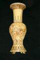 Rare Pair Of Antique Oriental Hand Carved Ox Bone Vases,  Will Seperate Vases photo 3
