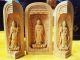 Chinese Wood Carved Boxwood Kwan - Yin Buddha Statue Sculpture Netsuke Amulet Art Buddha photo 4