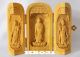 Chinese Wood Carved Boxwood Kwan - Yin Buddha Statue Sculpture Netsuke Amulet Art Buddha photo 5