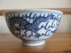 Antique 19thc Chinese Blue & White Kangxi Mark Porcelain Bowl Dragon & Pearl Af Bowls photo 3