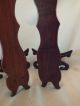 Good Pair Of Chinese Hardwood Plate Stands Late19thc Woodenware photo 7