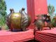 Old Chinese Bronze Tripod Incense Burner Censer W/ Cover Dragon Fruit Incense Burners photo 4