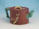 Fine Signed Antique Chinese Yixing Pottery Enameled Teapot 19th C Nr Pots photo 2